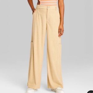 Target Wild Fable Khaki Low Rise Relaxed Cargo Pants XXS